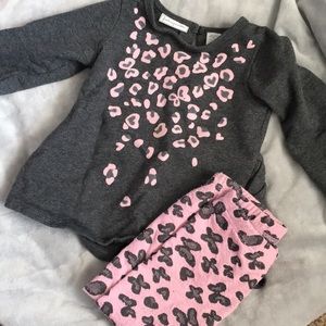 Toddler girls top and pants set